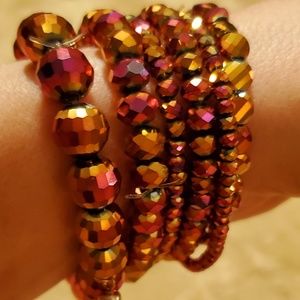Handmade bracelets.